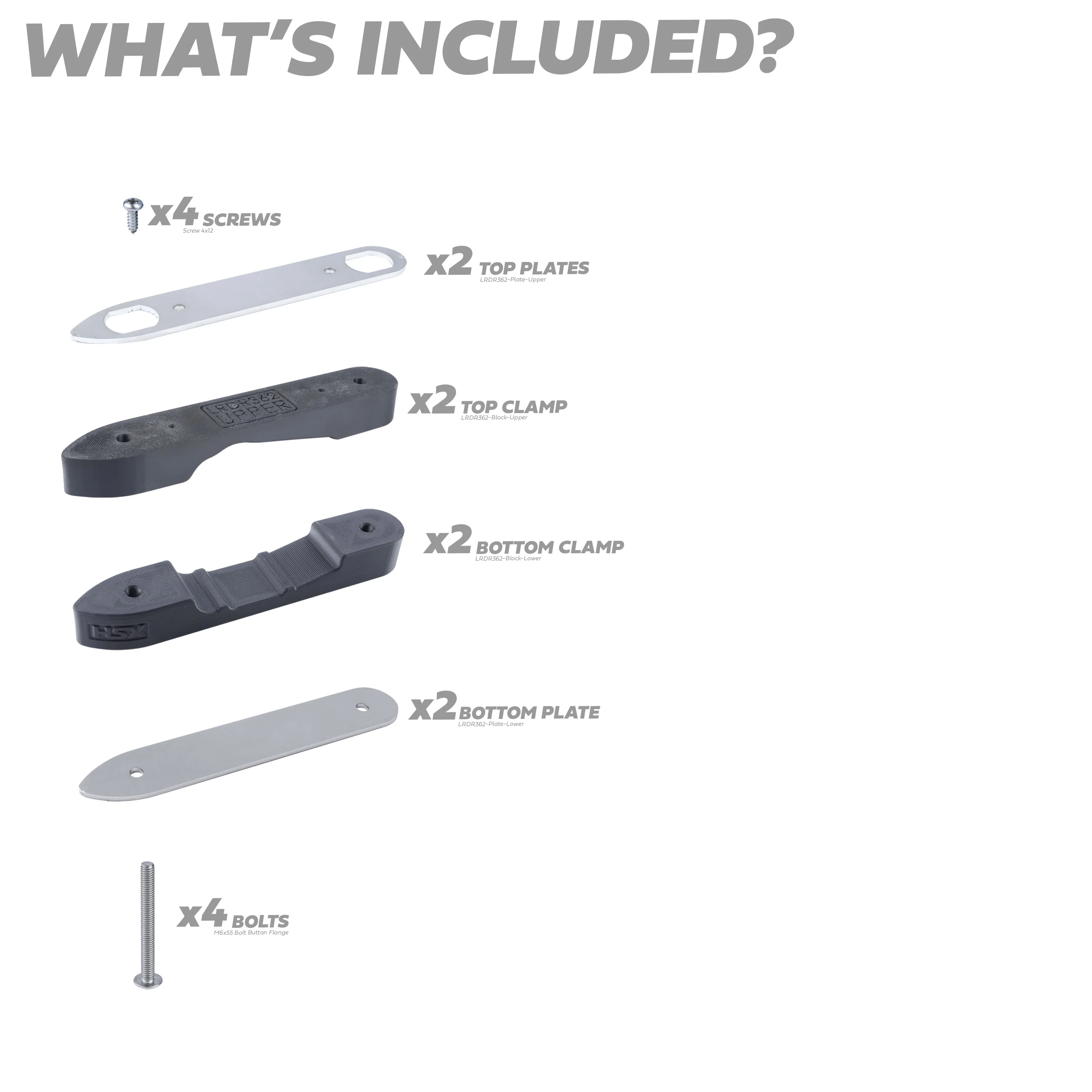 Recovery Board Roof Mount Kit for Land Rover Defender L663 - for ARB Tred Pro - Image 8