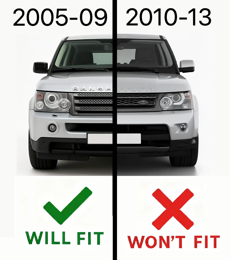 Replacement Headlight Lens - Early Type - for Range Rover Sport 2005 - LH - Image 7