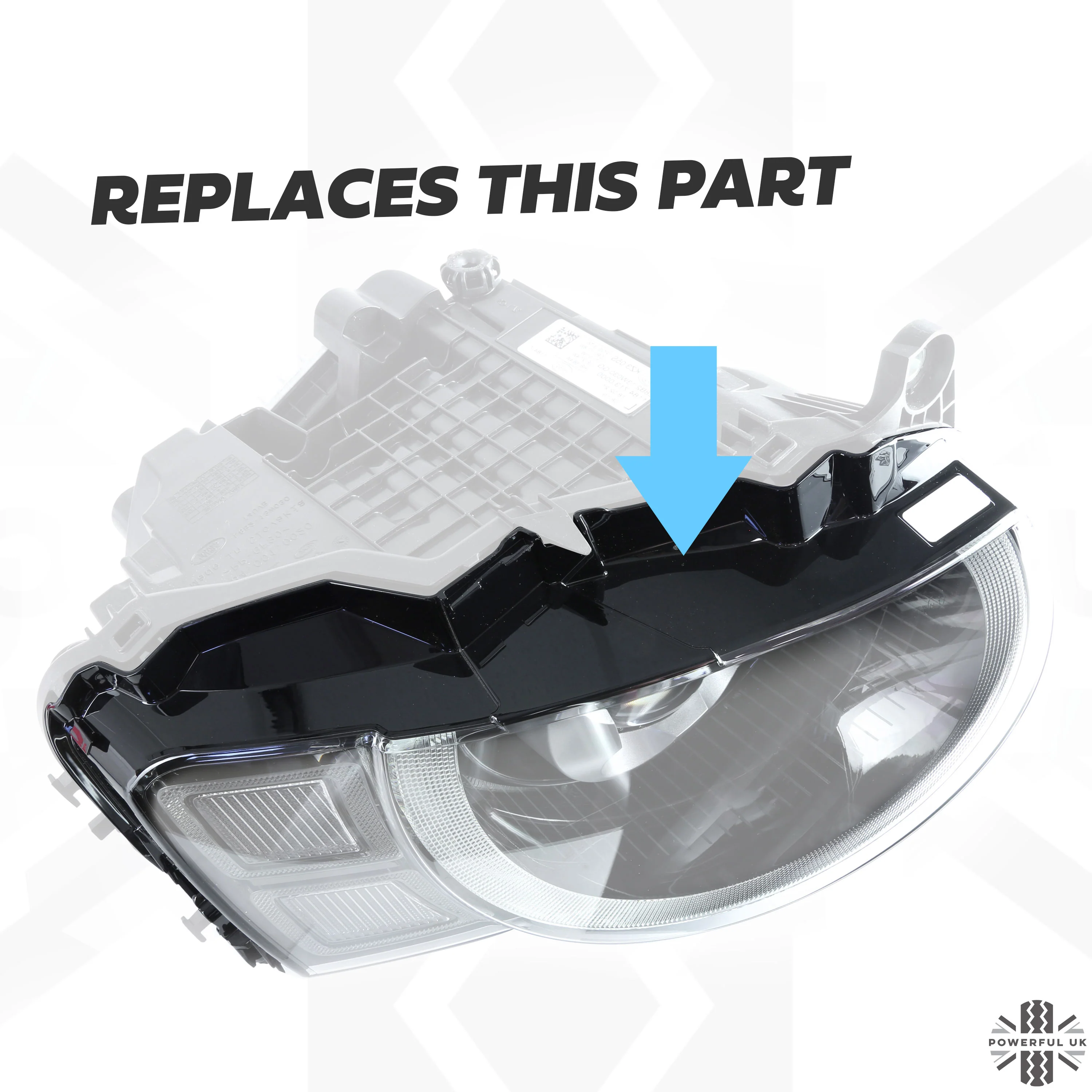 Replacement Headlight Lens for Land Rover Defender L663 - Right - Image 5