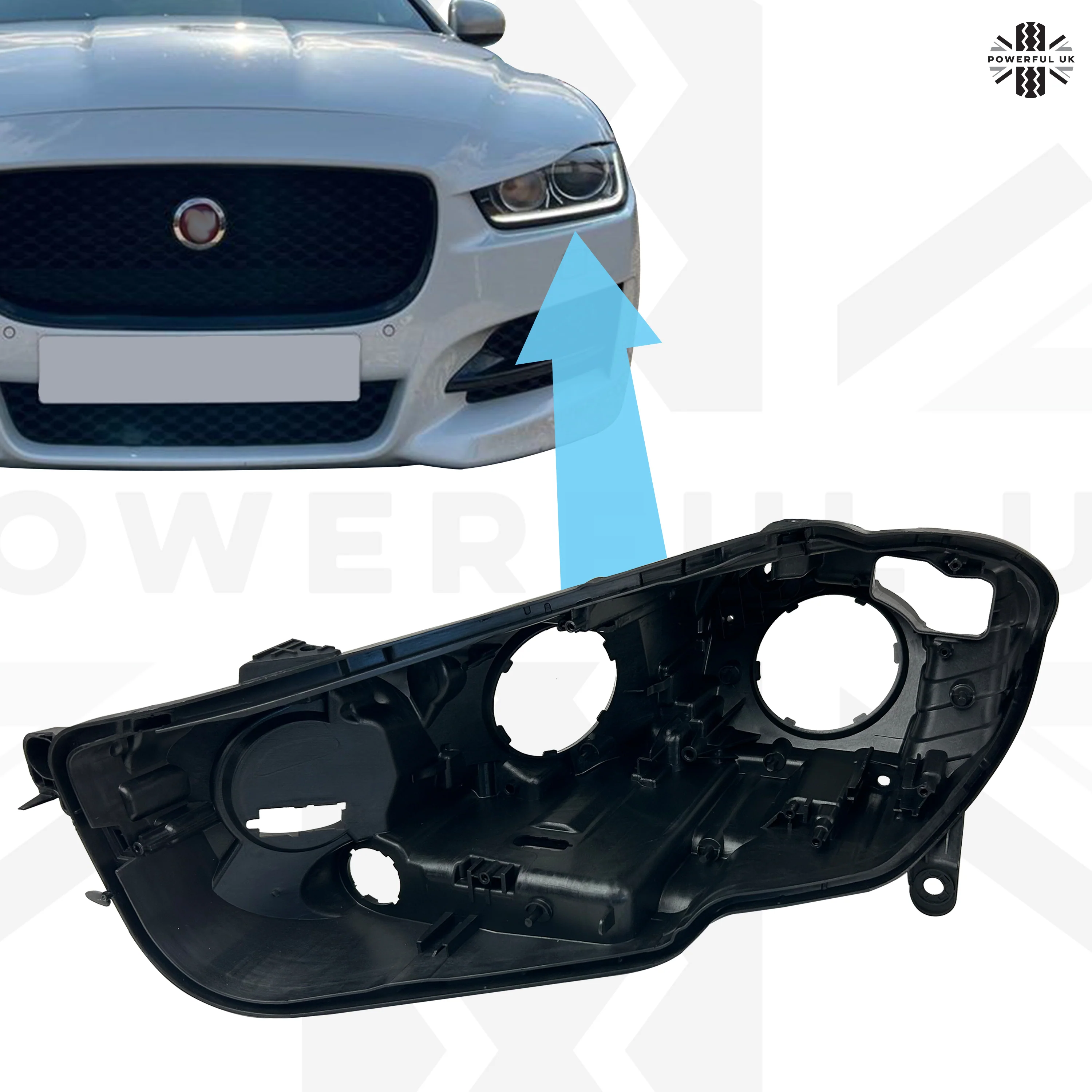Replacement Headlight Rear Housing for Jaguar XE 2015-19 - LH - Image 8