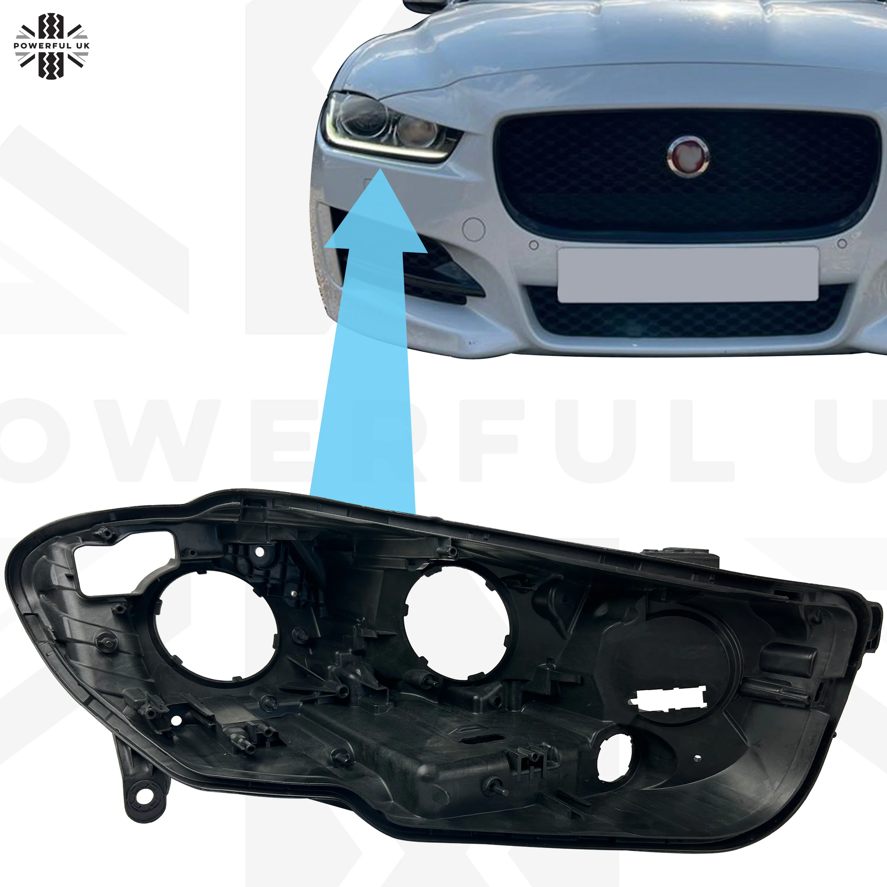 Replacement Headlight Rear Housing for Jaguar XE 2015-19 - RH - Image 8