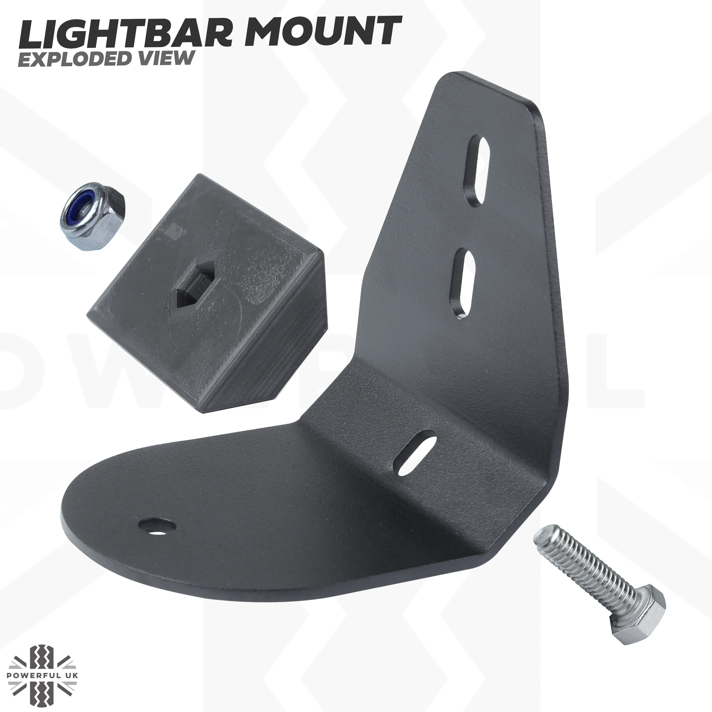 Roof Rack Lightbar Mount Kit for the Land Rover Defender L663 - Image 5