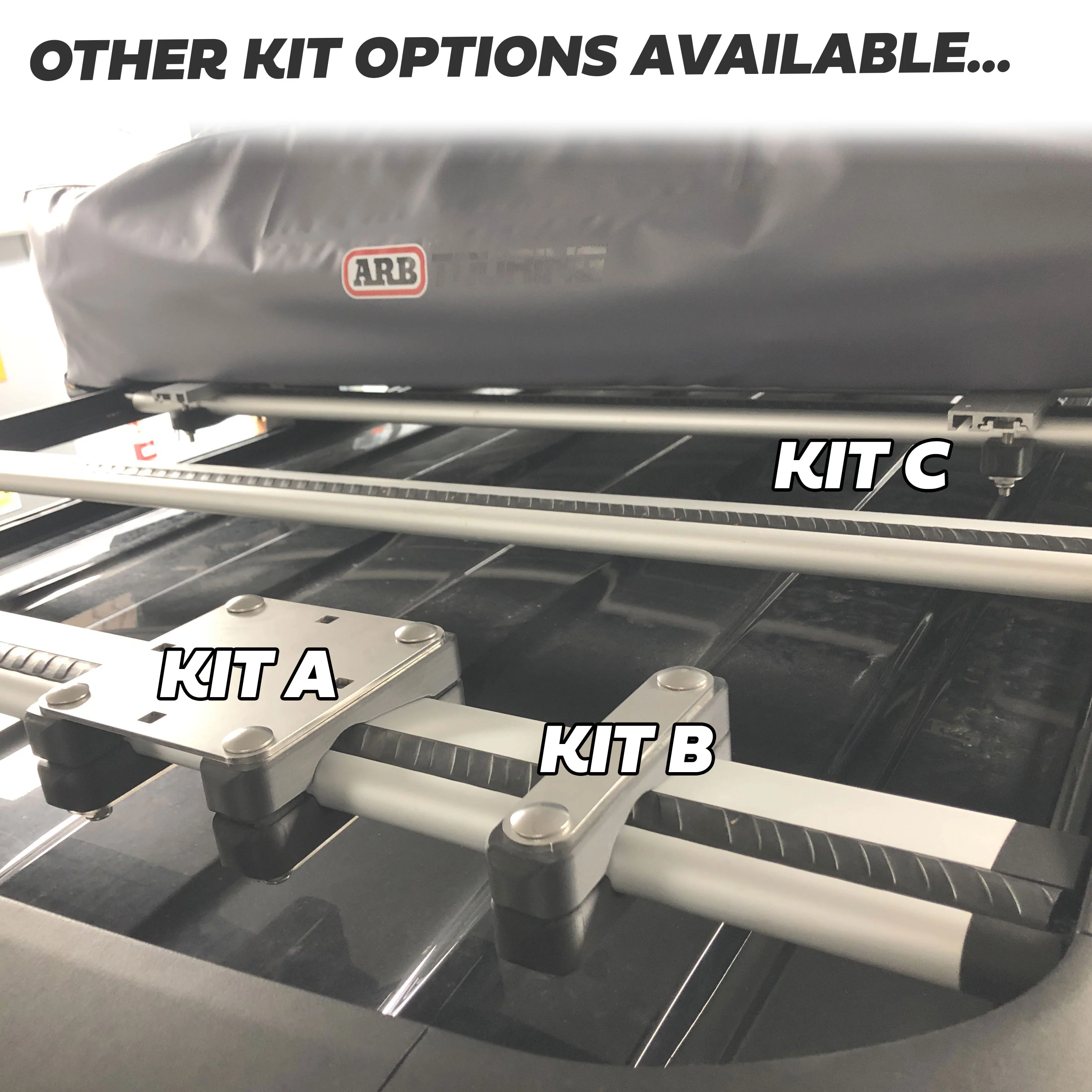 Roof Rack Mount Clamp Kit for Thule Cross Bars - Kit D (Black) - Image 8