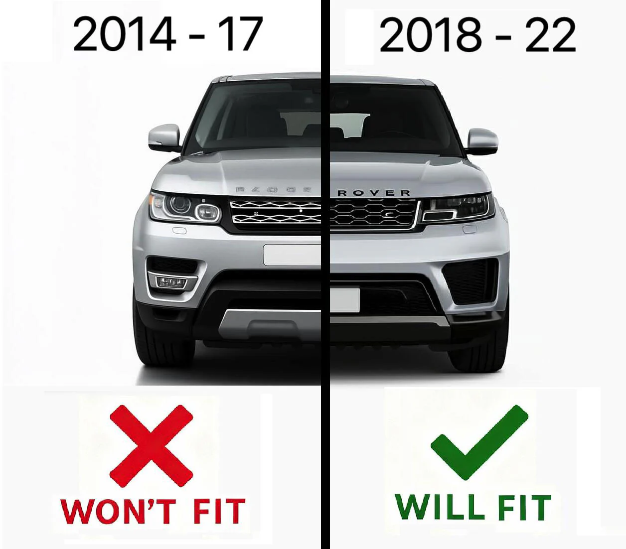 2018 Side Vent Gloss Black for Range Rover Sport L494 2018 - Right - Image 7