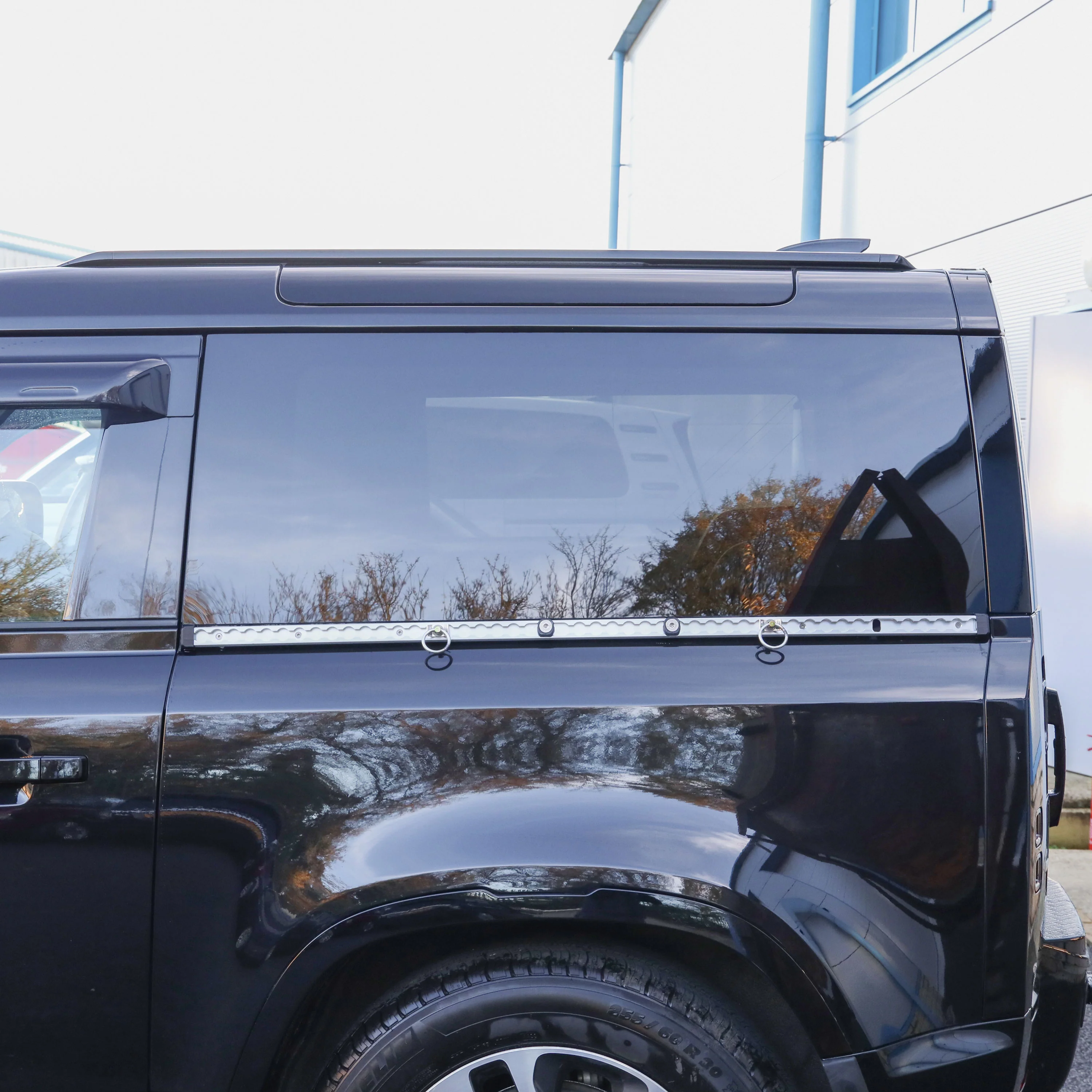 Silver Utility Side Rail for Land Rover Defender L663 90 - PAIR - Image 4