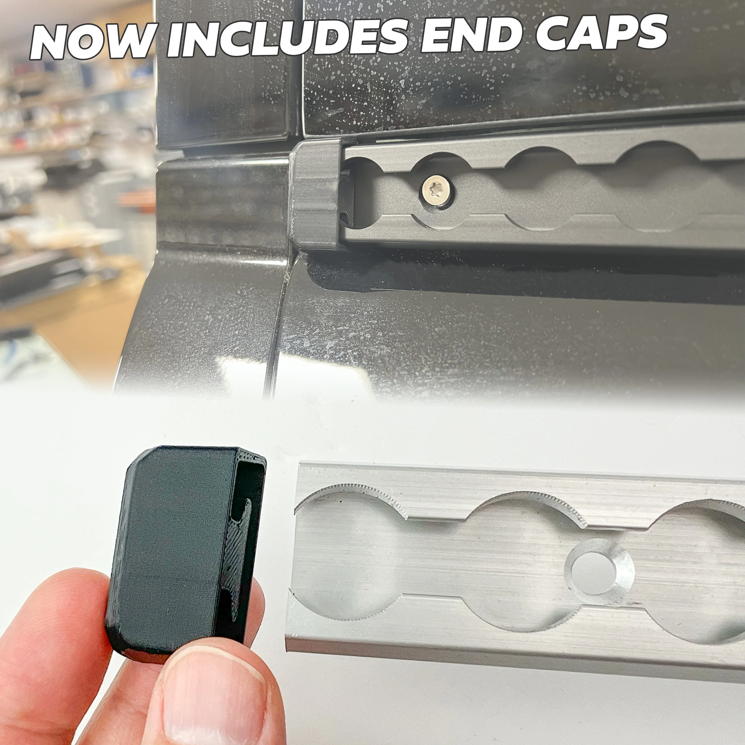 Silver Utility Side Rail for Land Rover Defender L663 90 - Right Kit - Image 9