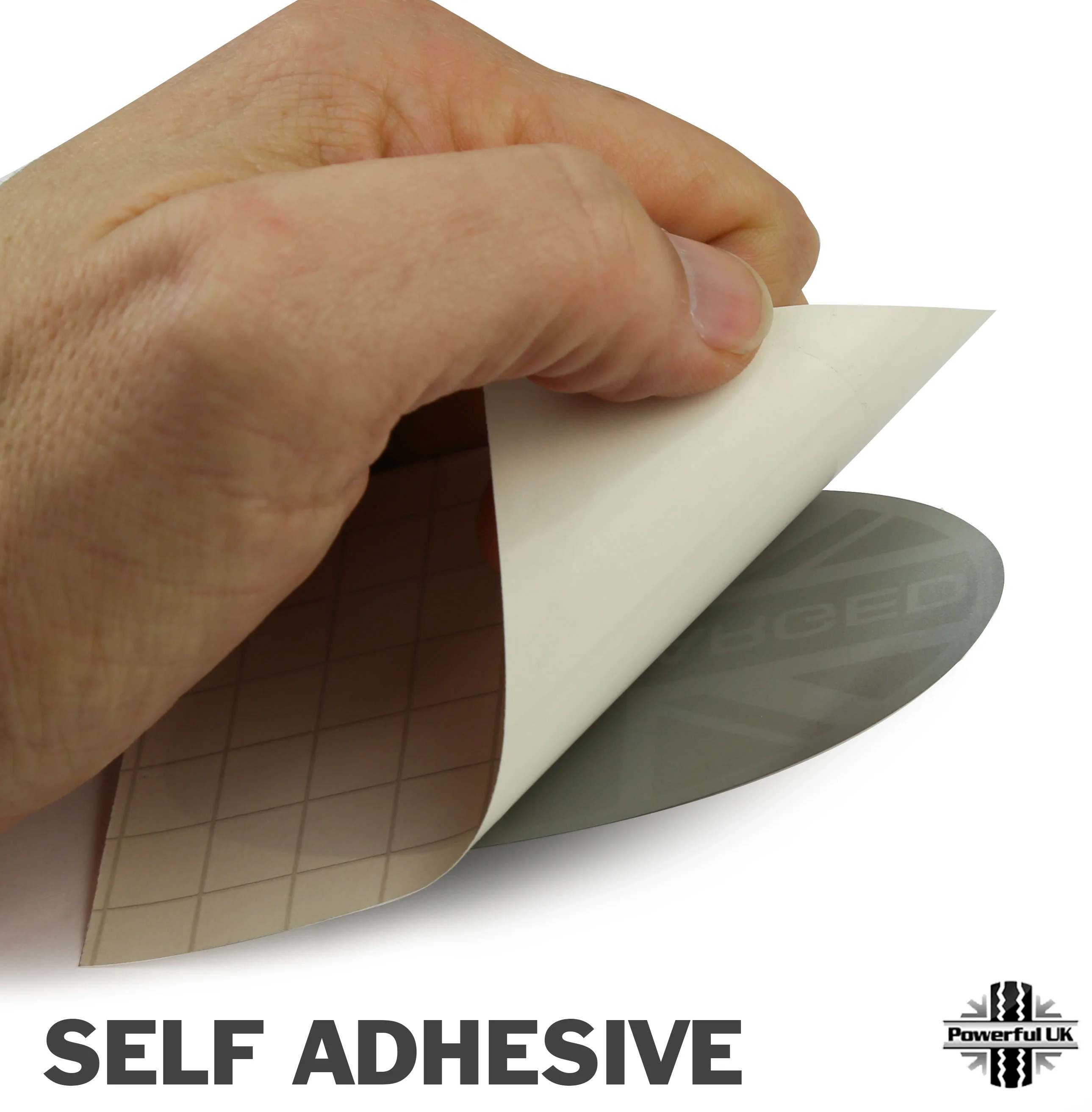 Supercharged Union Jack Oval Badge Sticker - LARGE (each) - Image 3