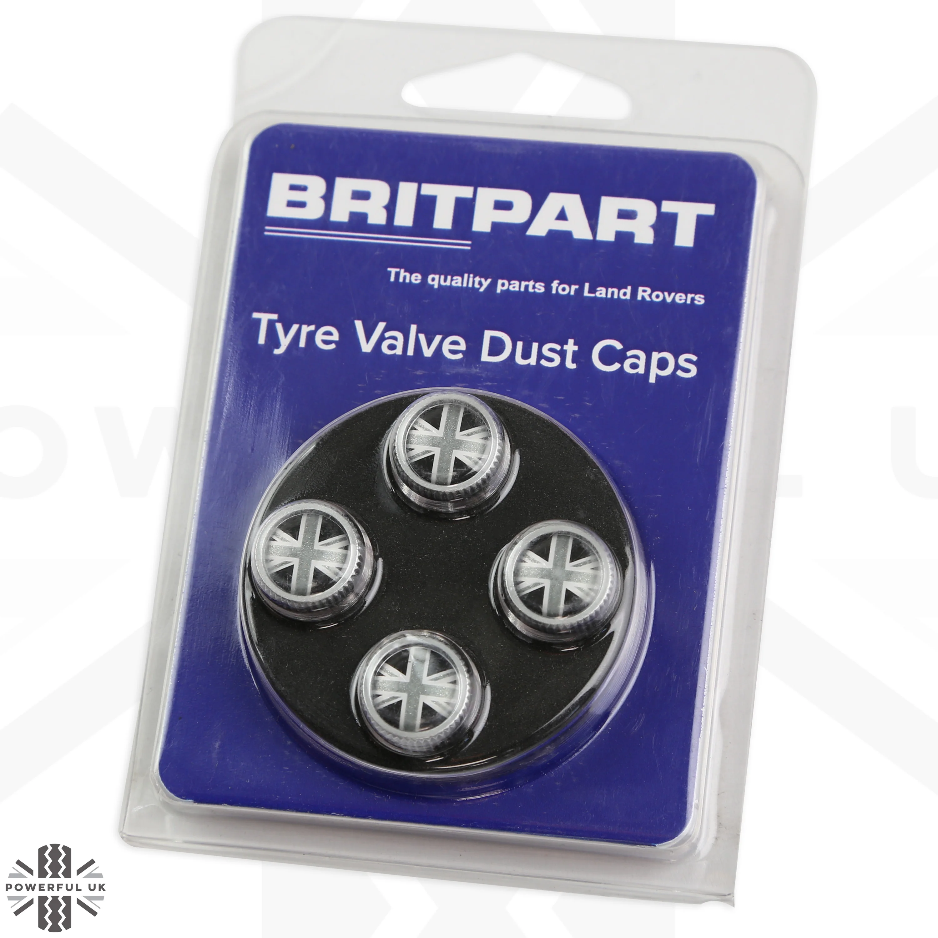 "Union Jack" Dust Valve Caps (4pc) Aftermarket for Land Rover - Image 4