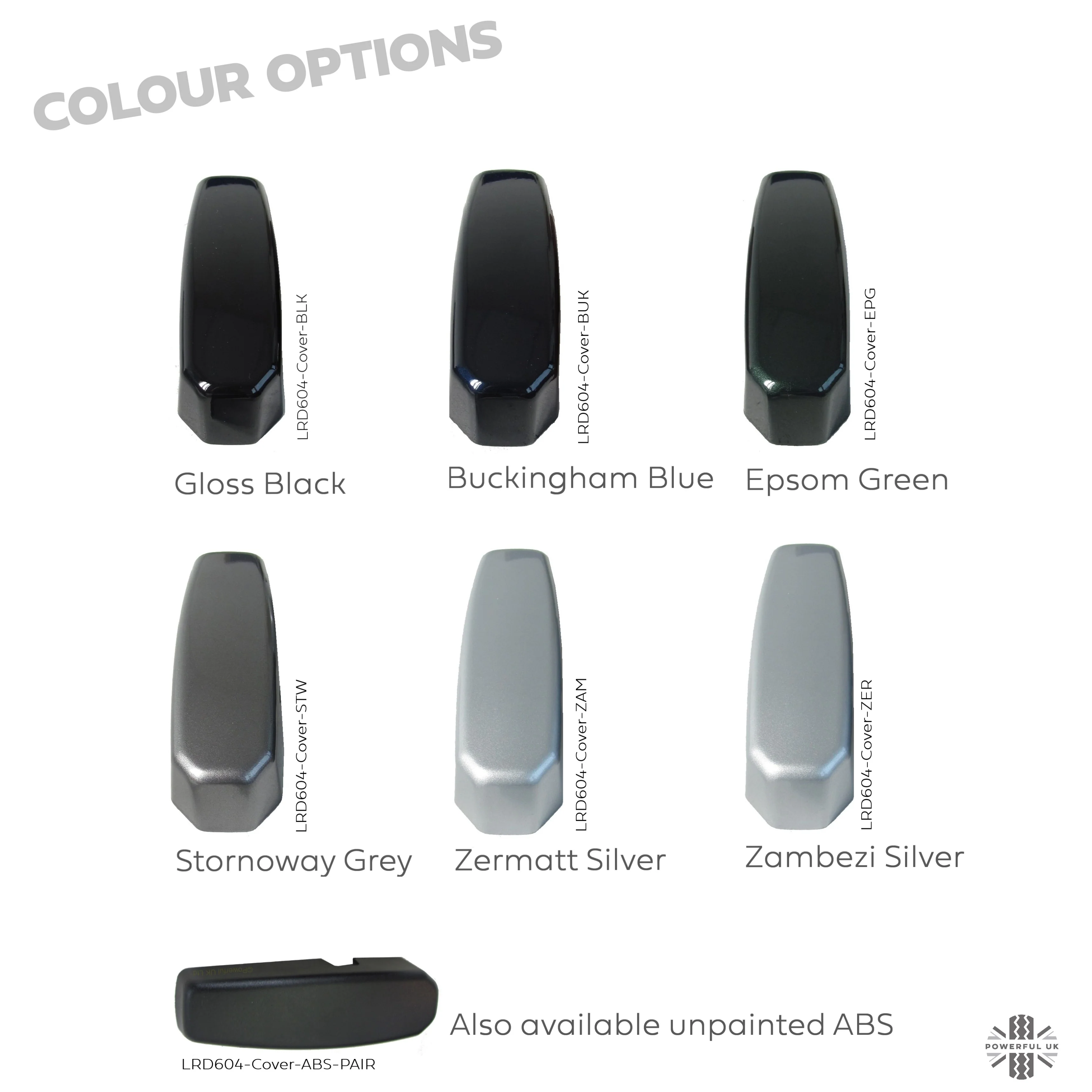 Windscreen Bracket Protector Covers - Gloss Black- for Land Rover Defender - Image 5