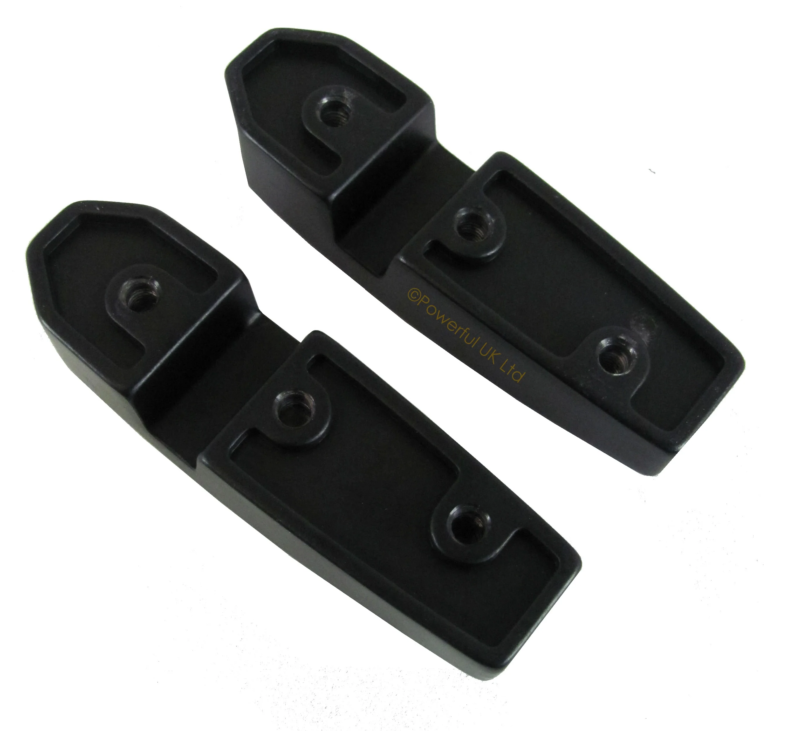 Windscreen Mounting Brackets - Billet Aluminium BLACK - for Land Rover Defender - Image 3